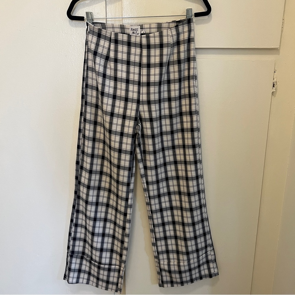 black and white euros pants from princess polly
